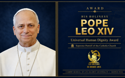 Su Santidad el Papa León XIV será distinguido con el Universal Human Dignity Award en la Cumbre Mundial de los Valores Universales