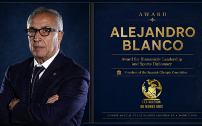 Alejandro Blanco, presidente del Comité Olímpico Español, será reconocido por su liderazgo humanista y su diplomacia deportiva